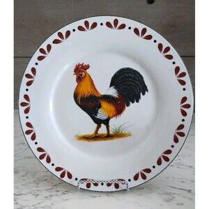 Todays Home Rooster Dinner Plate 10" Discontinued Chickens Farmhouse  Dinnerware